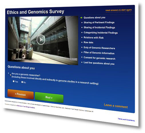 The DDD ethics team used an online survey to gather people's views from around the world